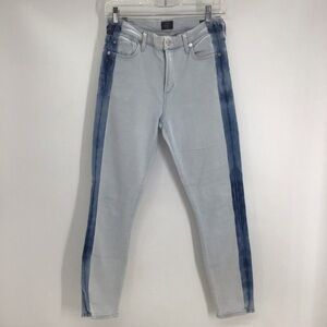 Citizens Of Humanity Blue Rocket Crop High-Rise Skinny Jeans Casual Size 27